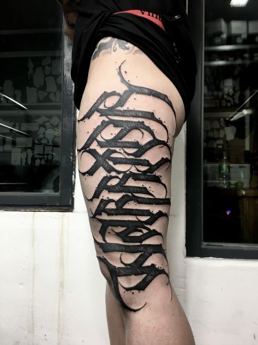 Find out Lettering tattoo style in INKsearch